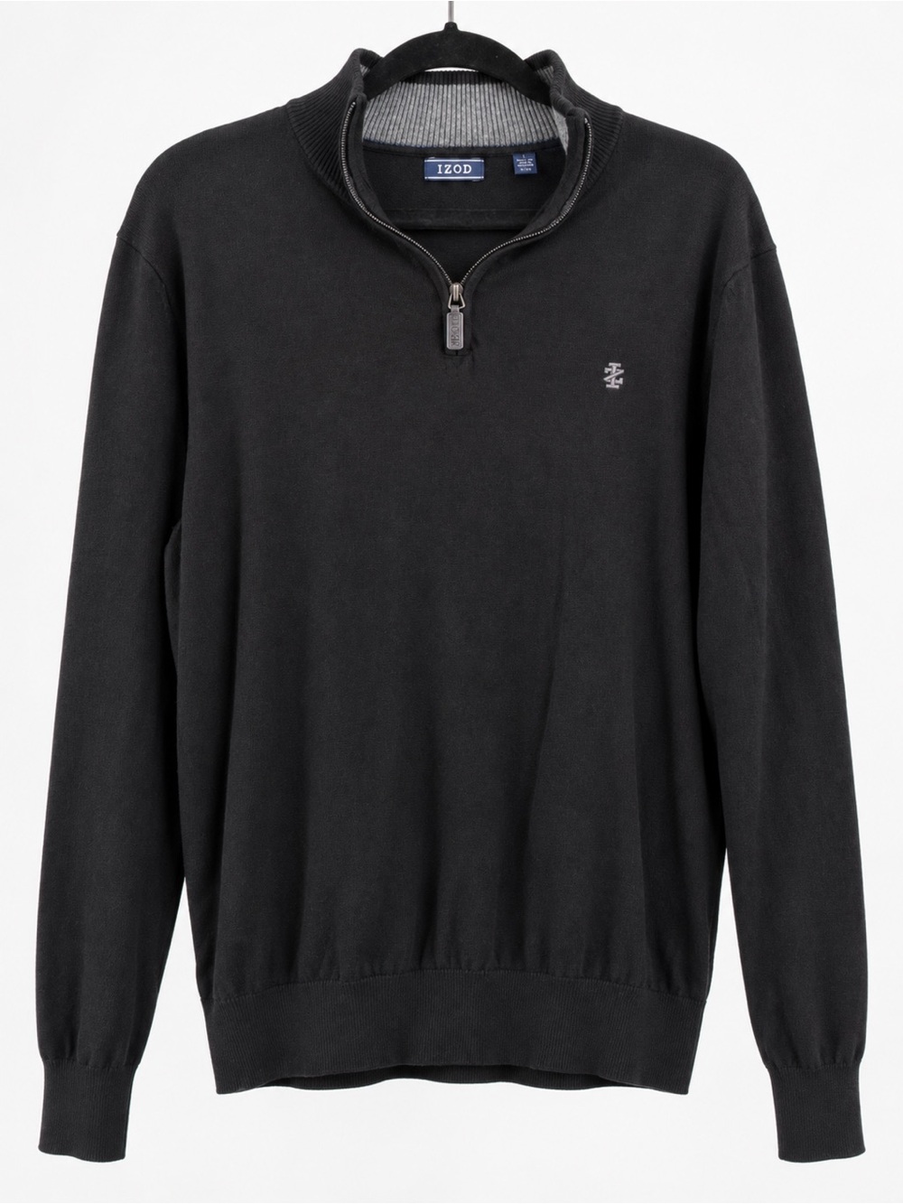 Izod Black Half-Zip Pullover Sweater